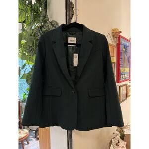 Abercrombie & Fitch Classic Suiting Blazer Women’s Size Small Dark Green NWT